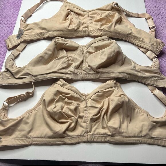 3 Wacoal Full-Coverage Unlined Full Coverage Bra Bundle Lot 34F 34DDD 85276 - Picture 4 of 7